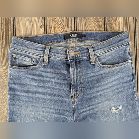 Hudson Los Angeles Size 28 Jeans With Ragged Hem And Distressing - Picture 6 of 13